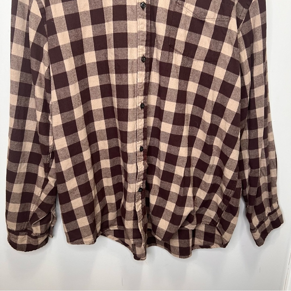Joe Fresh Plaid Button Front Shirt Size 2XL 100% Cotton - Picture 2 of 6
